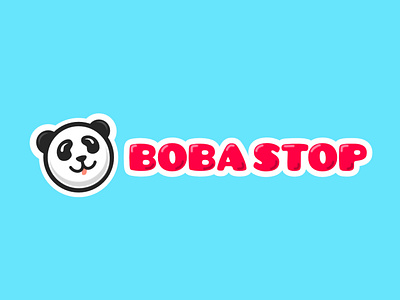 Daily Logo Challenge #3 - Panda Logo affinitydesigner animal logo boba branding bubble tea daily logo challenge dailylogochallenge design dlc logo challenge logochallenge panda vector