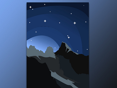 Mountain flat Illustration design flat flatdesign gradient illustration minimal vector