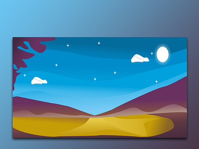 Lake Flat illsutration animation design flat flatdesign gradient illustration illustrator logo minimal vector