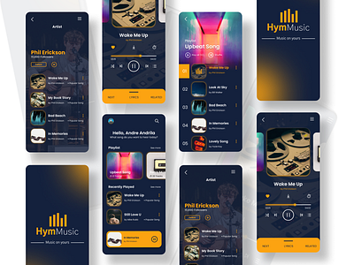 Exploration Music Player appdesign design flat illustration landingpage minimal mobile developer music app podcast podcast app uidesign ux uxdesign webdesign website