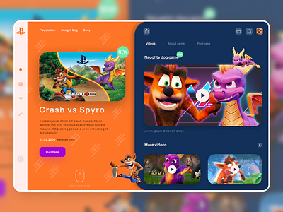 Crash vs Spyro art branding design dribbble hello dribble illustration product design ui ux website