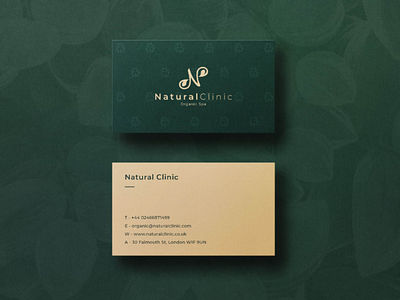 Natural Clinic branding branding design business card business card design logo logo design