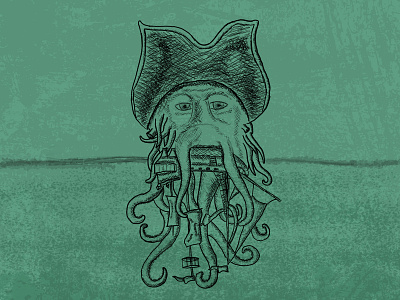 Davy Jones graphic design illustration