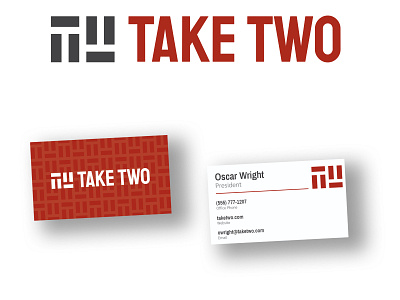 Take Two Business Card branding design graphic design