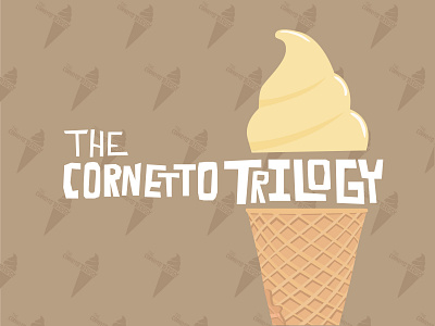 Cornetto Trilogy branding design graphic design illustration vector