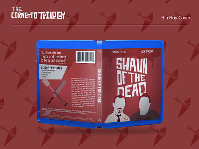 Shaun of the Dead Blu Ray branding design graphic design illustration typography vector