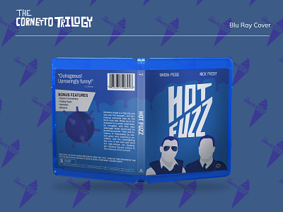 Hot Fuzz Blu Ray branding design graphic design illustration typography vector