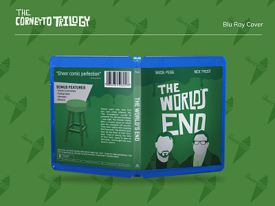 The World's End Blu Ray branding design graphic design illustration typography vector