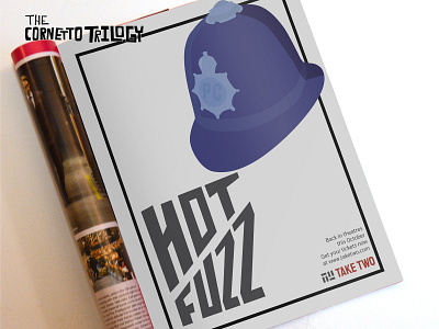 Hot Fuzz Magazine Ad branding design graphic design illustration typography vector