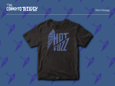 Hot Fuzz Shirt branding design graphic design illustration typography vector