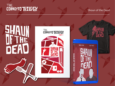 Shaun of the Dead branding design graphic design illustration typography vector