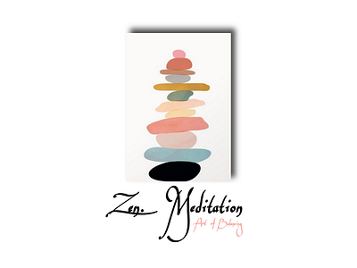 Zen Meditation logo logo design art unique zen