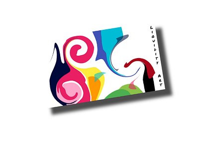 Liquidity art card logo design art creative unique