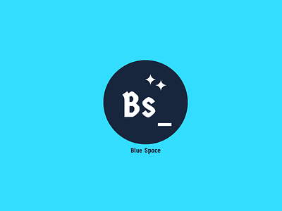 Blue space logo logo design art brand it tech