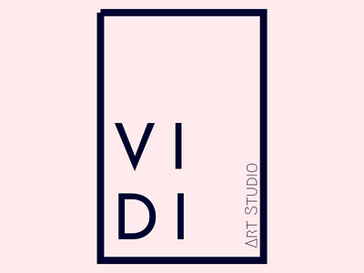 VIDI Art studio logo art brand creative design logo studio