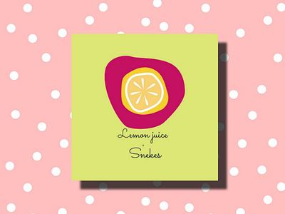 Lemon juice+ snakes logo#1 background brand colourfull creative factory food indentity juice lemon logo logodesign unique