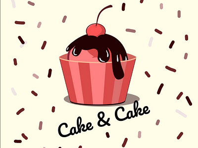 Cake & cake art brand buisness card cake card chocalate design designer food illustration logo logodesign sweet symbol