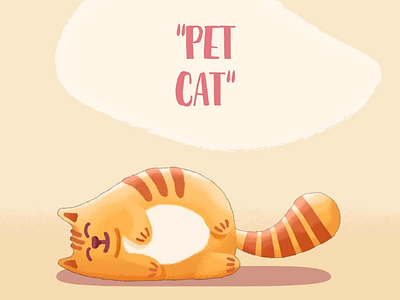 "PET CAT" logo art brand colourful cute design drawing editing happy identity lable logo logodesign mark pet cat positive vibe