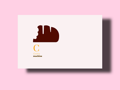 Cookie Machine card art beautiful brand bread business card cake card design graphic design illustration label logo logodesign make pink positive vibes presentation simple unique