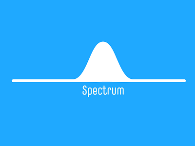 Spectrum logo blue brand design electronic equipment graphics identity illustration label logo logo design mark simple spectrum technology unique wave