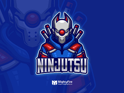 Ninjutsu esport logo branding cartoon character esport game gaming gaminglogo illustration ninja ninja mascot logo design ninjutsu spotify twitch vector