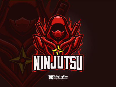 Ninja E-Sport logo template