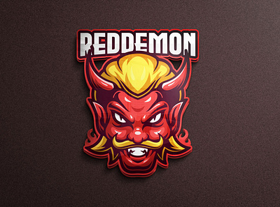 Red Demon mascot logo branding character demon design esports face game game project illustration logo mask mobile legends pubgmobile team logo tshirt designs twitch vector