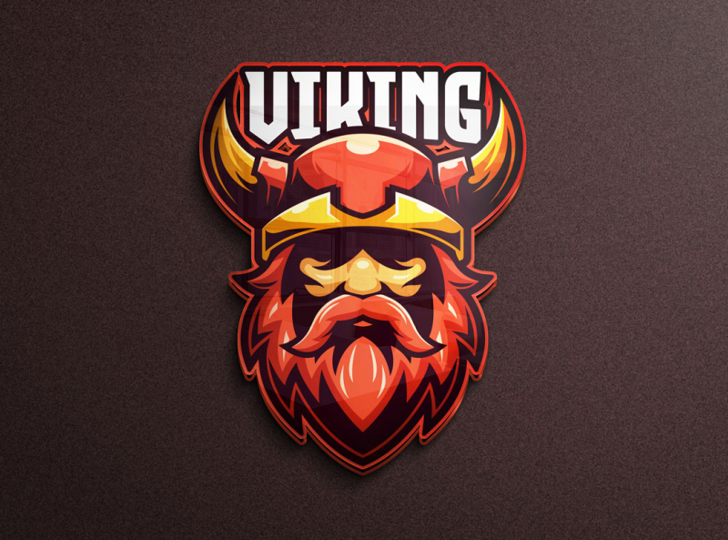 Viking logo character by MightyFire on Dribbble