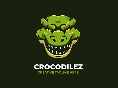 Crocodile Mascot Logo animal animation brand company crocodile cute reptile sport tshirt vector wild zoo