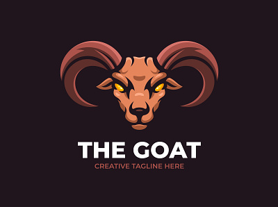 Goat Mascot Logo animal animation company cute design farm goat sheep sport vector wild zodiac