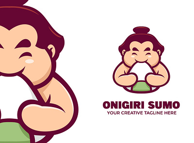 Onigiri Mascot Logo branding cartoon character design esports game illustration logo onigiri restaurant twitch vector