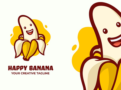 Banana Mascot Logo