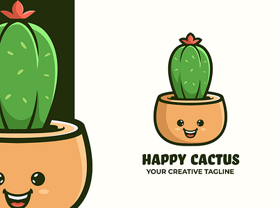 Cactus Mascot Logo