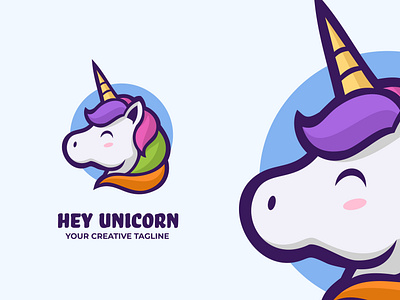 Unicorn Mascot Logo