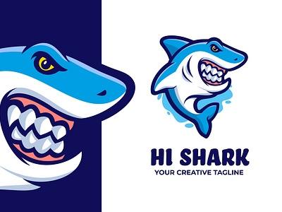 Shark Mascot Logo