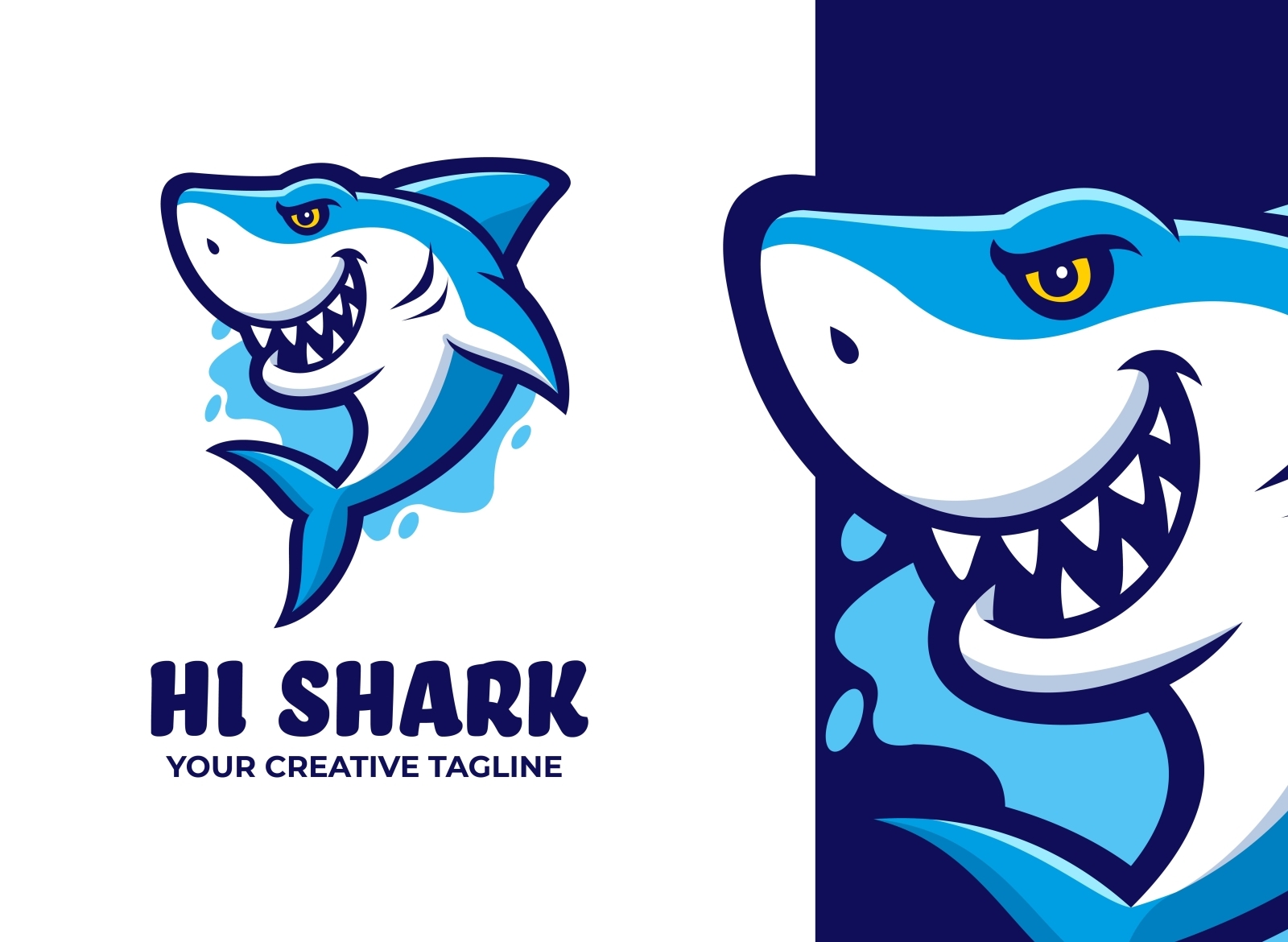 Shark Mascot Logo by MightyFire on Dribbble