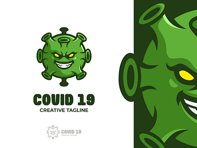 Virus Mascot Logo branding cartoon corona covid covid 19 cute danger desease design esports game health illustration imun logo mascot sick twitch vector virus