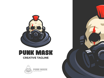 Punk Mask Mascot Logo