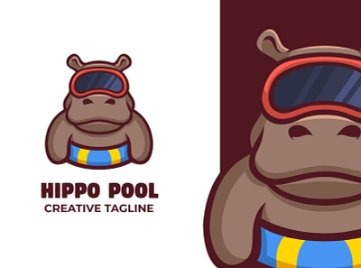 Hippo Mascot Logo animal brand branding cartoon company cute design esports fat funny game hippopotamus illustration logo mammal mascot twitch vector zoo