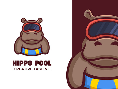 Hippo Mascot Logo