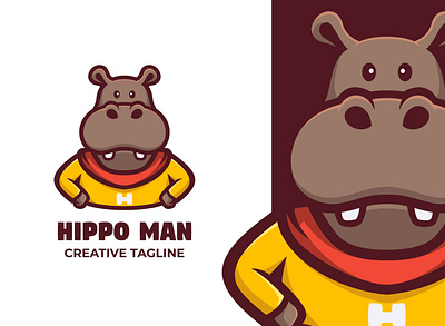 Hippopotamus Mascot Logo angry animal brand branding cartoon company cute design esports funny game hero hippopotamus illustration logo mammal mascot twitch vector zoo