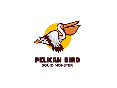 Pelican Bird Mascot Logo