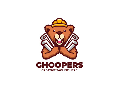 Ghopers Mascot Logo animal brand branding cartoon character company design esports game ghoper illustration logo maouse mascot rat twitch ui ux vector