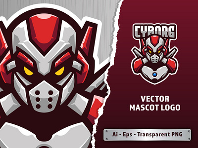 Cyborg Mascot Logo