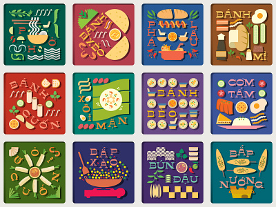 Vietnamese Street Food design illustration