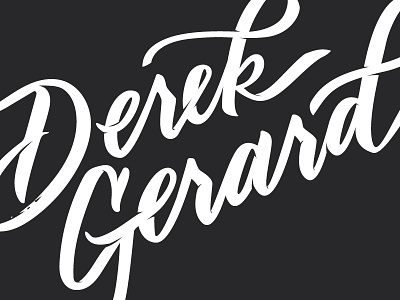 Derek Gerard Lettering branding hand lettering identity lettering mark type typography