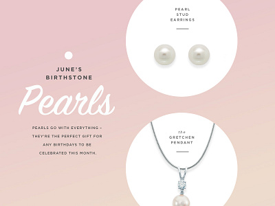 Pearl Email Blast birthstone diamonds email jewelry pearls