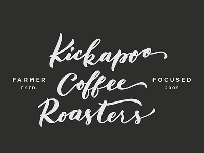 KCR revised lettering coffee lettering script