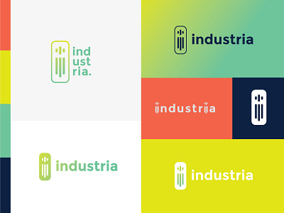 Industria i branding logo