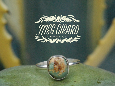 Meg Girard pt. ii branding hand drawn illustration jewelry lettering logo